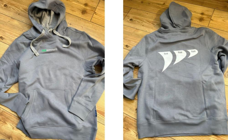 Hoodie TuS Bommern Grau MIT Kapuze