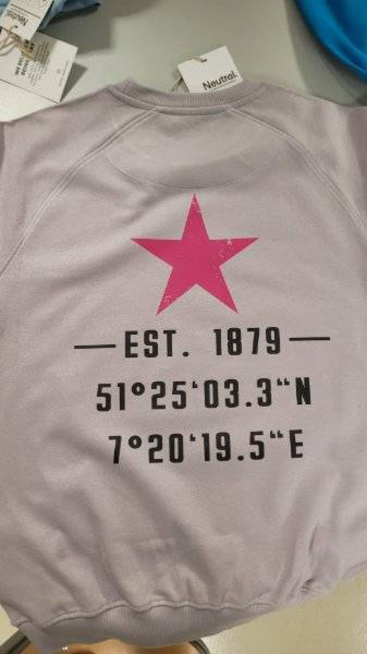 Pullover – Flieder mit Stern in Pink - Sommer 2026 - UNISEX
