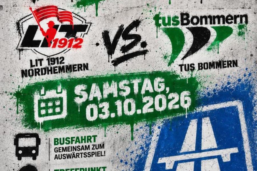 Bommern auswärts: Mit dem Fanbus nach Nordhemmern! 🚌⚽