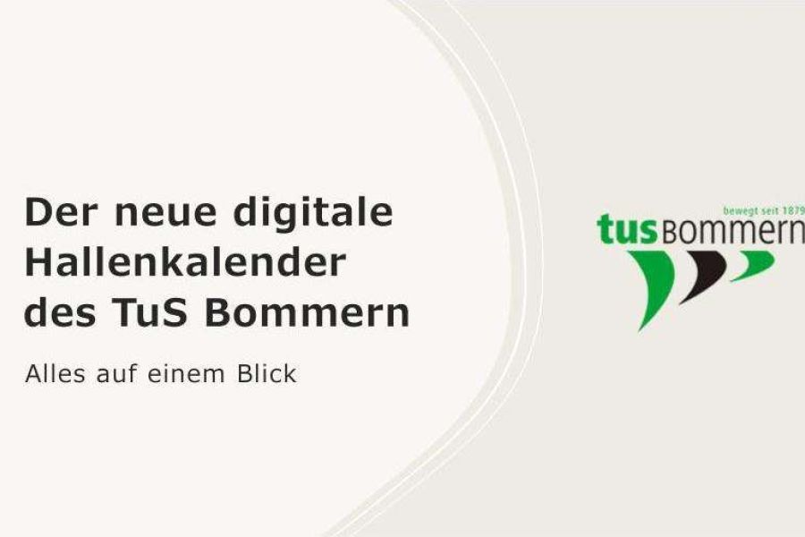 Unser digitaler Hallenkalender