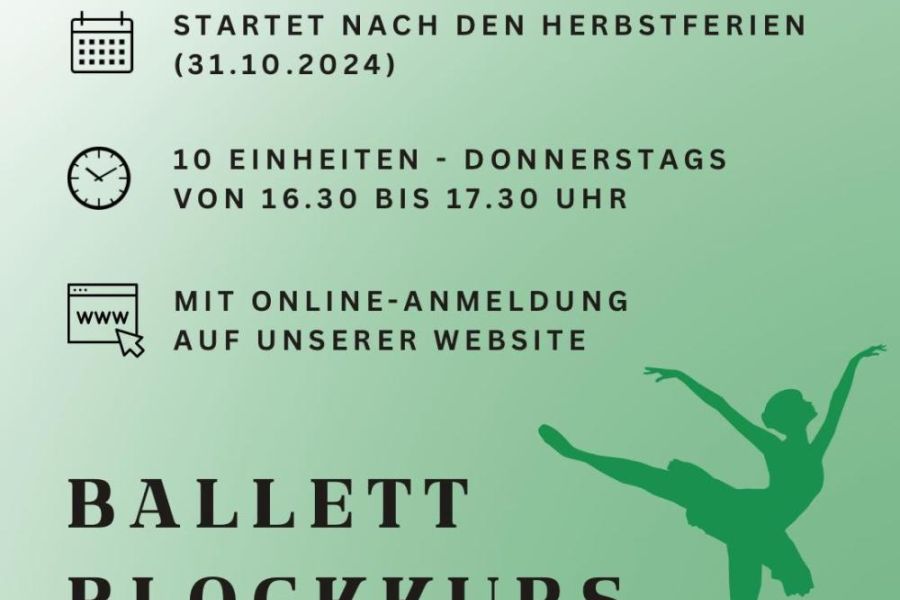 Neuer Ballett-Blockkurs für Kinder