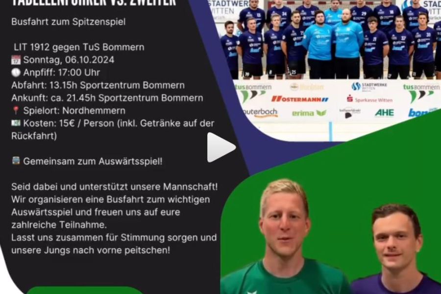 Busfahrt zum Topspiel ins Mindener Land