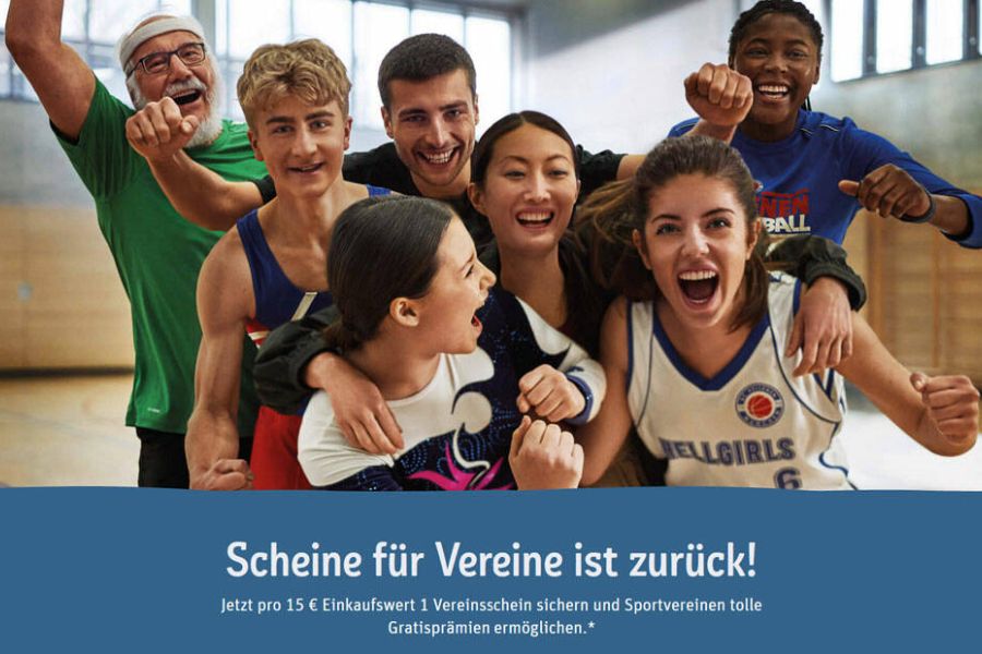 Sammle für uns Scheine für Vereine!